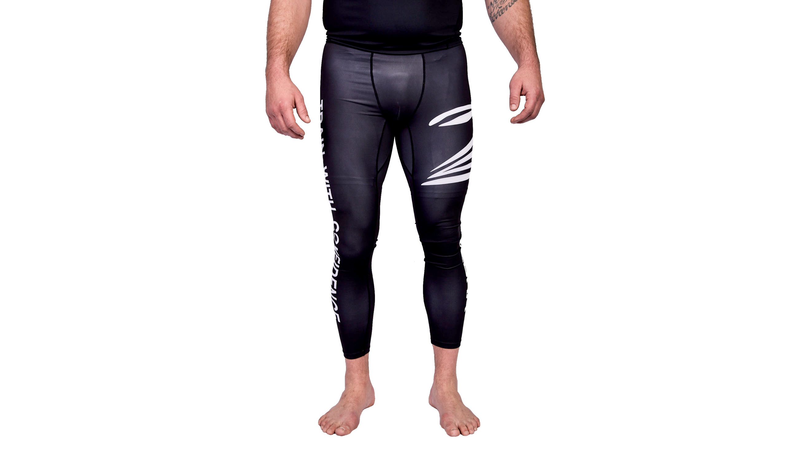 ZEBRA MMA / BJJ Spats for Males front view